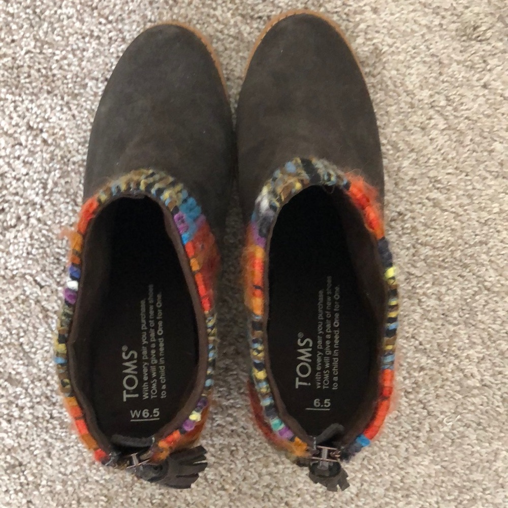 🎉HP🎉{TOMS} Leila multicolored bootie - Picture 3 of 4